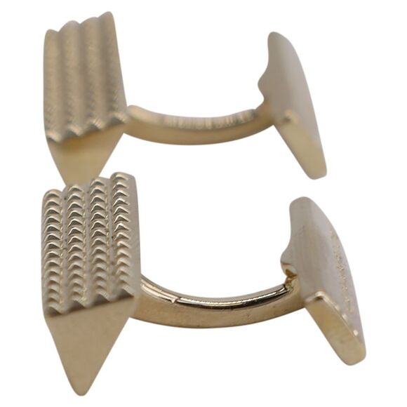 Burberry Stud Cufflinks in Gold Metal - Picture 3 of 4